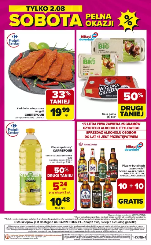 Carrefour - gazetka promocyjna Gazetka Weekend promek już od czwartku  do soboty 02.08 - strona 8