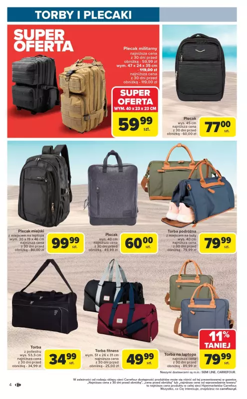 Carrefour - gazetka promocyjna Gazetka Łap okazje od czwartku od czwartku 31.07 do środy 13.08 - strona 4