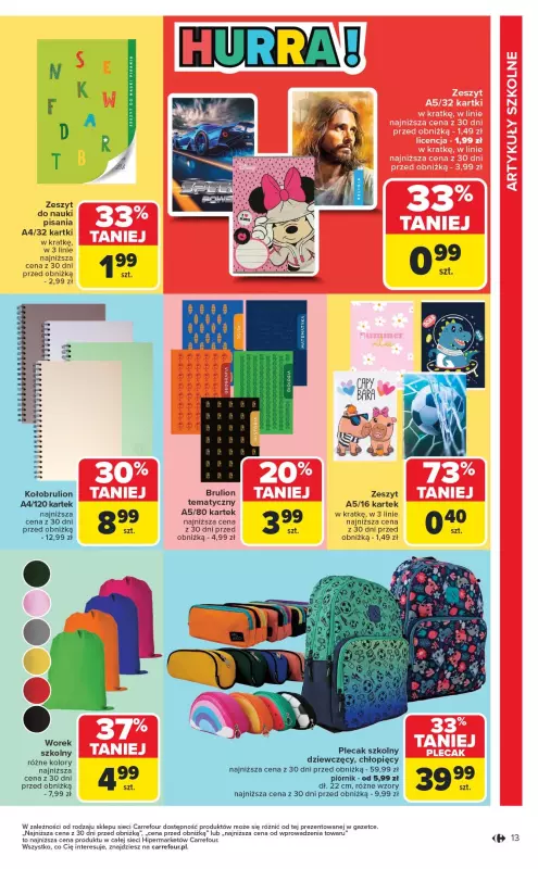 Carrefour - gazetka promocyjna Gazetka Łap okazje od czwartku od czwartku 31.07 do środy 13.08 - strona 13