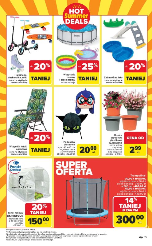 Carrefour - gazetka promocyjna Gazetka Łap okazje od czwartku od czwartku 31.07 do środy 13.08 - strona 15