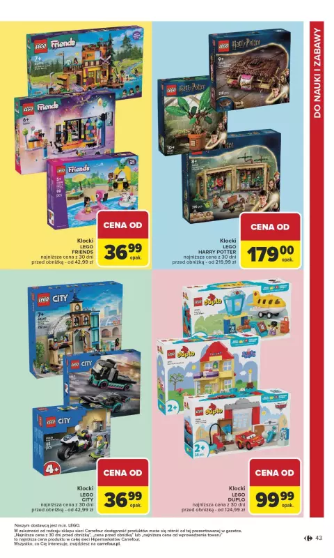 Carrefour - gazetka promocyjna Gazetka Szkoła nowy sezon od poniedziałku 28.07 do środy 13.08 - strona 43