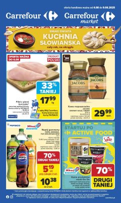 Carrefour - gazetka promocyjna Gazetka Carrefour od poniedziałku  do soboty 09.08