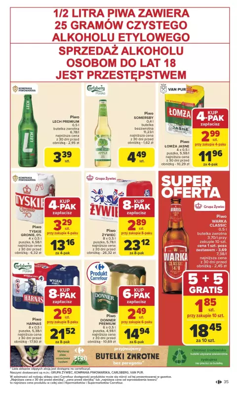 Carrefour - gazetka promocyjna Gazetka Carrefour od poniedziałku  do soboty 09.08 - strona 37
