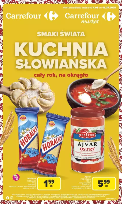 Carrefour - gazetka promocyjna Gazetka Kuchnia słowiańska  