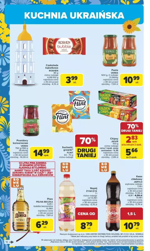 Carrefour - gazetka promocyjna Gazetka Kuchnia słowiańska  do soboty 16.08 - strona 10