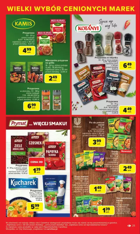 Carrefour - gazetka promocyjna Gazetka Cenione marki, super ceny  do soboty 16.08 - strona 25