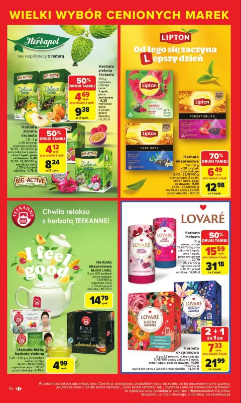 Carrefour - gazetka promocyjna Gazetka Cenione marki, super ceny  do soboty 16.08 - strona 16