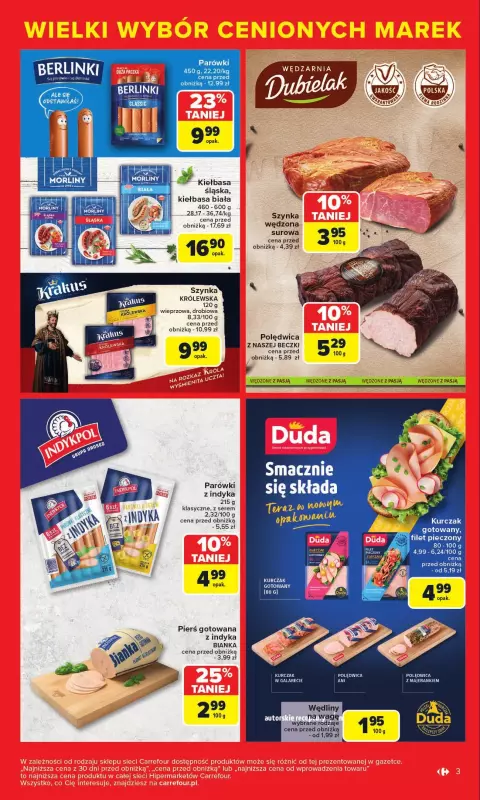 Carrefour - gazetka promocyjna Gazetka Cenione marki, super ceny  do soboty 16.08 - strona 3