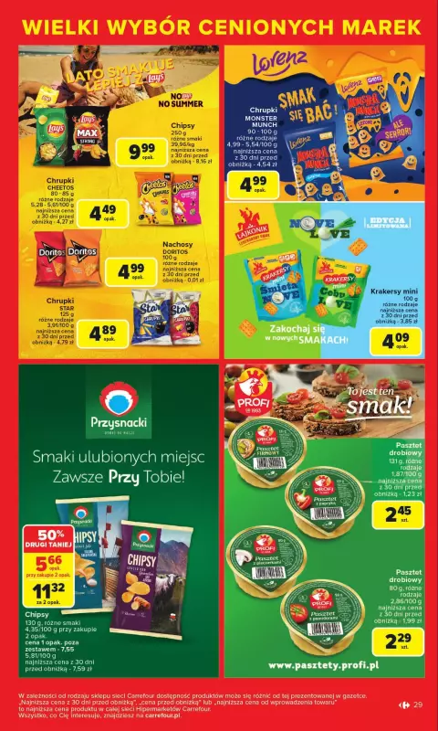 Carrefour - gazetka promocyjna Gazetka Cenione marki, super ceny  do soboty 16.08 - strona 29