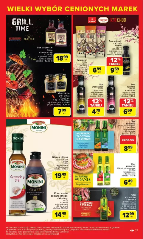 Carrefour - gazetka promocyjna Gazetka Cenione marki, super ceny  do soboty 16.08 - strona 27