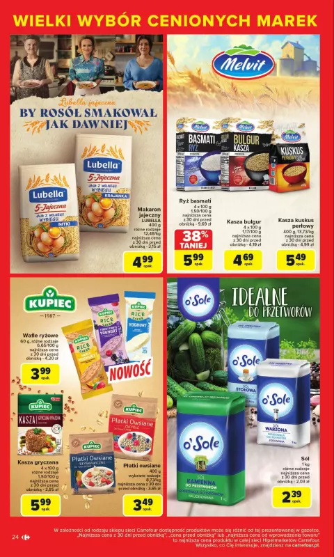 Carrefour - gazetka promocyjna Gazetka Cenione marki, super ceny  do soboty 16.08 - strona 24