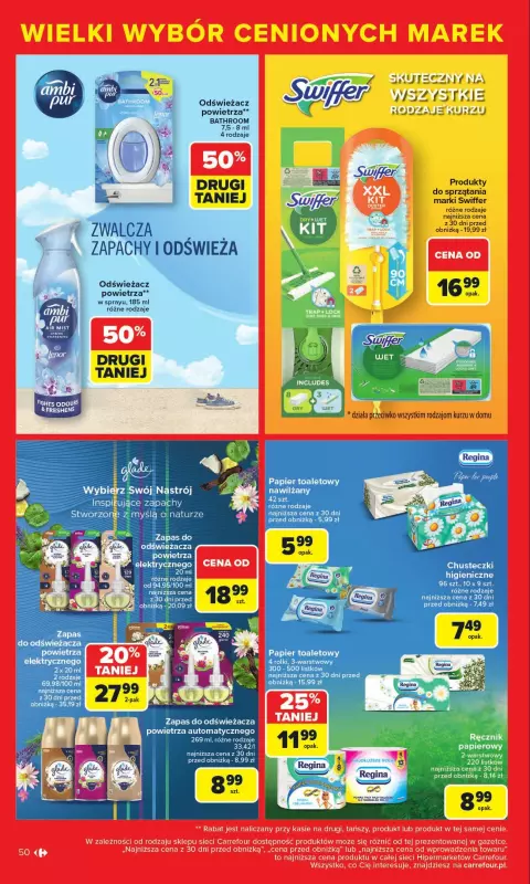 Carrefour - gazetka promocyjna Gazetka Cenione marki, super ceny  do soboty 16.08 - strona 50