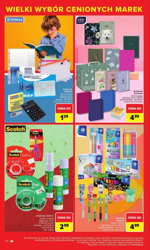 Carrefour - gazetka promocyjna Gazetka Cenione marki, super ceny  do soboty 16.08 - strona 52