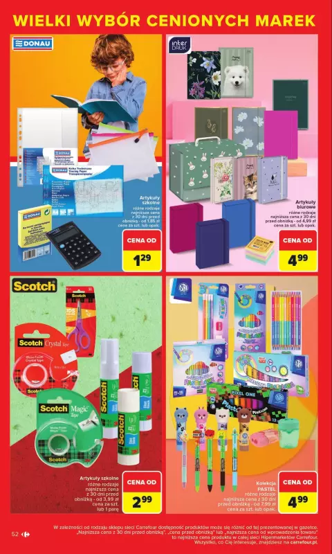 Carrefour - gazetka promocyjna Gazetka Cenione marki, super ceny  do soboty 16.08 - strona 52