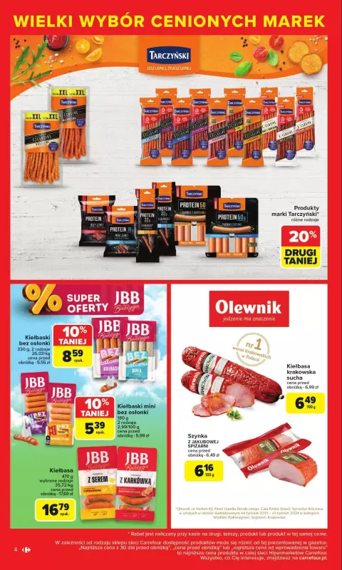 Carrefour - gazetka promocyjna Gazetka Cenione marki, super ceny  do soboty 16.08 - strona 4