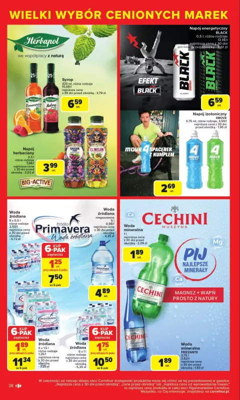 Carrefour - gazetka promocyjna Gazetka Cenione marki, super ceny  do soboty 16.08 - strona 38