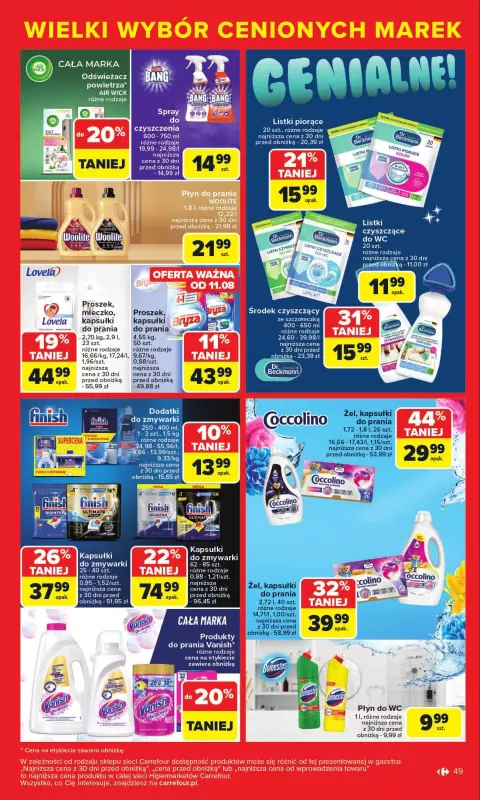 Carrefour - gazetka promocyjna Gazetka Cenione marki, super ceny  do soboty 16.08 - strona 49