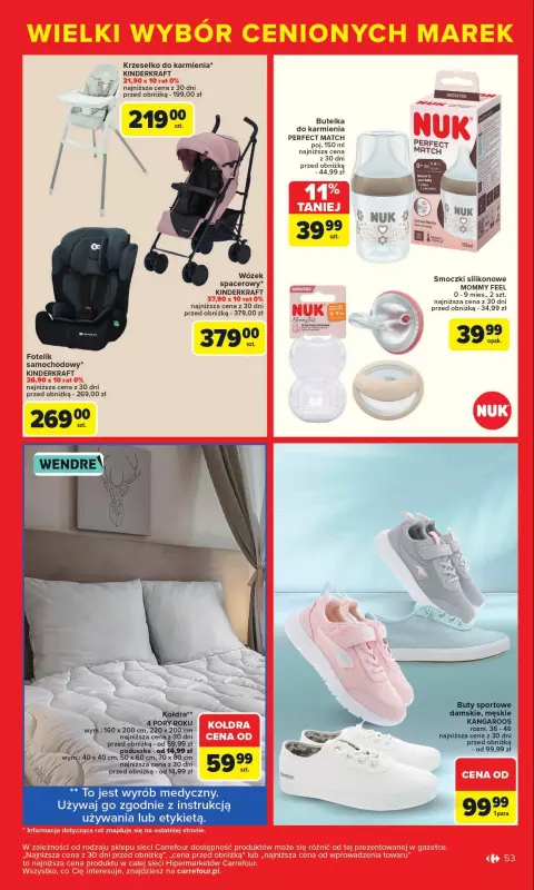 Carrefour - gazetka promocyjna Gazetka Cenione marki, super ceny  do soboty 16.08 - strona 53