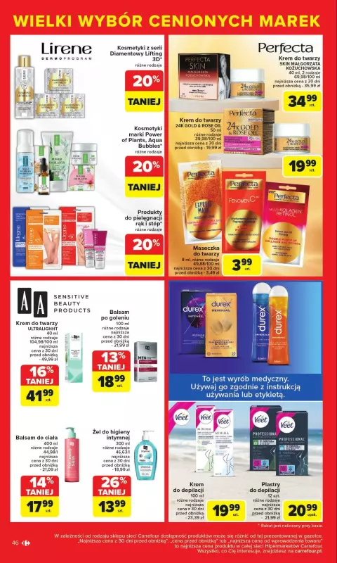 Carrefour - gazetka promocyjna Gazetka Cenione marki, super ceny  do soboty 16.08 - strona 46