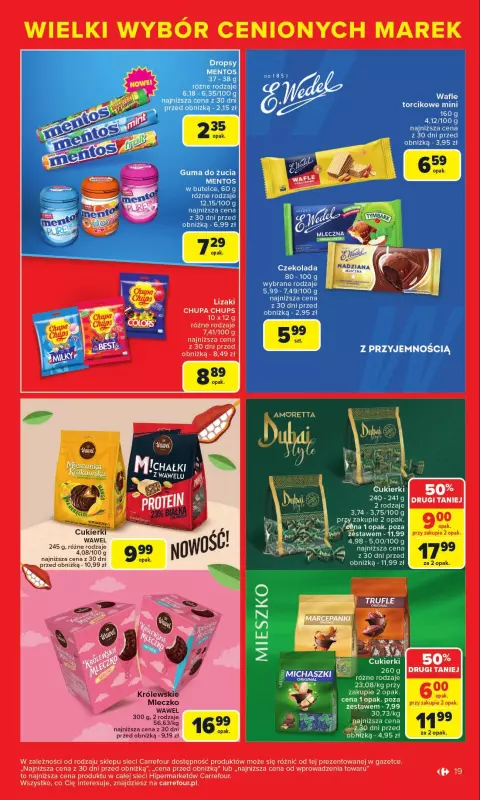 Carrefour - gazetka promocyjna Gazetka Cenione marki, super ceny  do soboty 16.08 - strona 19