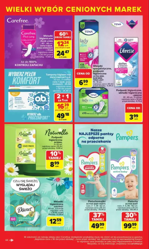 Carrefour - gazetka promocyjna Gazetka Cenione marki, super ceny  do soboty 16.08 - strona 44