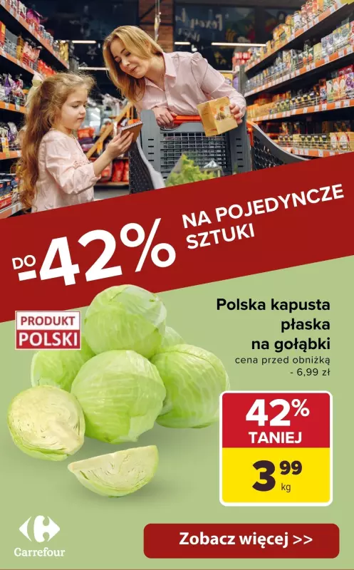 Carrefour - gazetka promocyjna Do -42% na pojedyncze sztuki od wtorku 05.08 do soboty 09.08