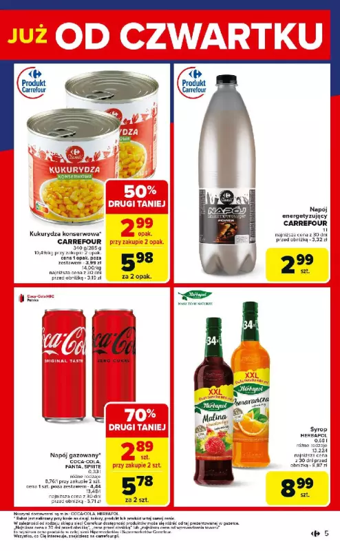 Carrefour - gazetka promocyjna Weekend promek już od czwartku  do soboty 09.08 - strona 5