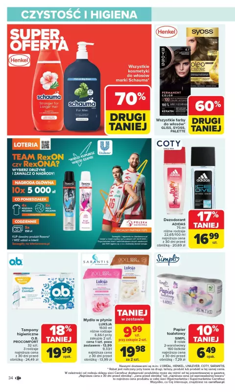 Carrefour - gazetka promocyjna Gazetka Carrefour od poniedziałku  do soboty 16.08 - strona 38