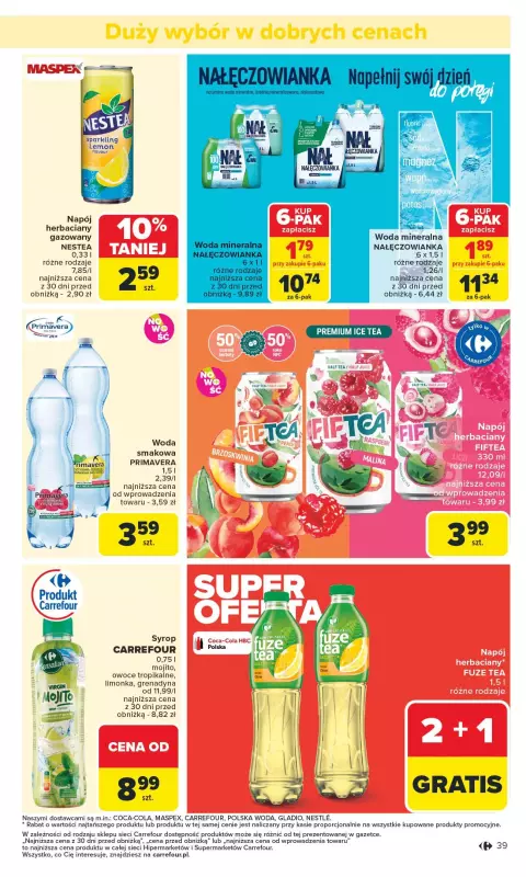 Carrefour - gazetka promocyjna Gazetka Carrefour od poniedziałku  do soboty 16.08 - strona 43