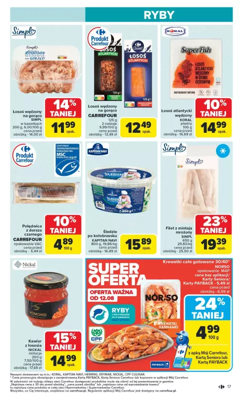 Carrefour - gazetka promocyjna Gazetka Carrefour od poniedziałku  do soboty 16.08 - strona 19