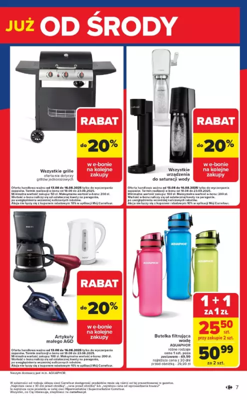Carrefour - gazetka promocyjna Gazetka Weekend promek już od środy od środy 13.08 do soboty 16.08 - strona 7
