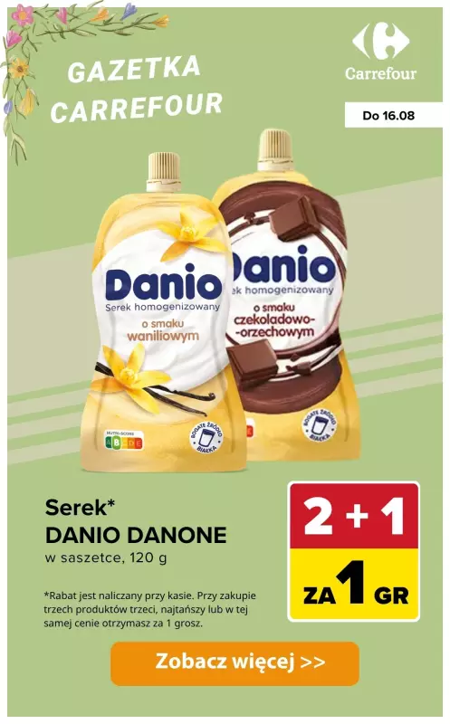 Carrefour - gazetka promocyjna 2+1 za GROSZ od wtorku 12.08 do soboty 16.08 - strona 6