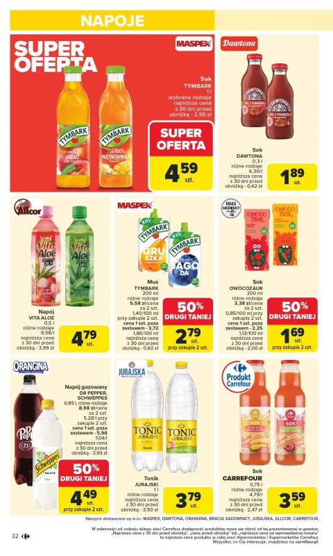 Carrefour - gazetka promocyjna Gazetka Carrefour od poniedziałku  do soboty 23.08 - strona 34