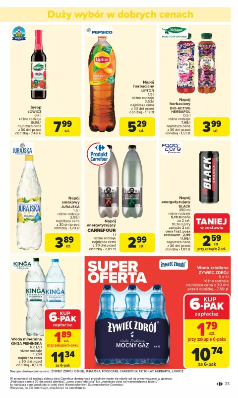 Carrefour - gazetka promocyjna Gazetka Carrefour od poniedziałku  do soboty 23.08 - strona 35
