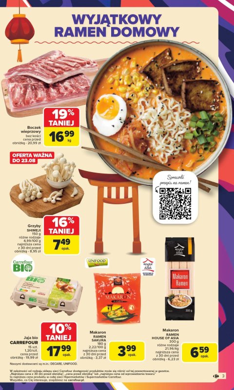 Carrefour - gazetka promocyjna Gazetka Carrefour od poniedziałku  do soboty 23.08 - strona 5