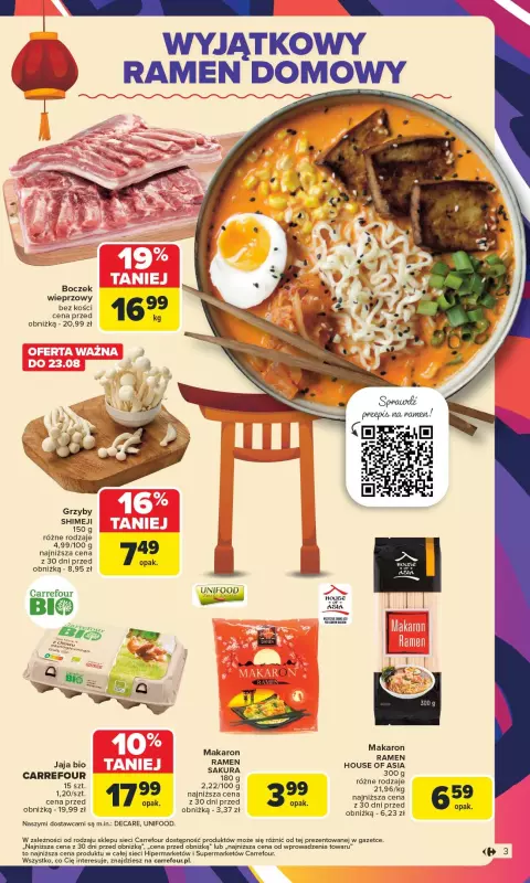 Carrefour - gazetka promocyjna Gazetka Carrefour od poniedziałku  do soboty 23.08 - strona 5