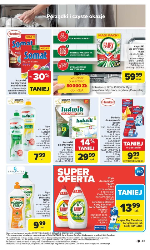 Carrefour - gazetka promocyjna Gazetka Carrefour od poniedziałku  do soboty 23.08 - strona 45