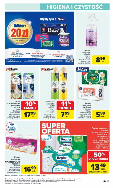 Carrefour - gazetka promocyjna Gazetka Carrefour od poniedziałku  do soboty 23.08 - strona 41