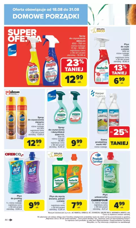 Carrefour - gazetka promocyjna Gazetka Carrefour od poniedziałku  do soboty 23.08 - strona 46