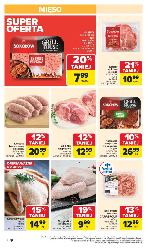 Carrefour - gazetka promocyjna Gazetka Carrefour od poniedziałku  do soboty 23.08 - strona 18