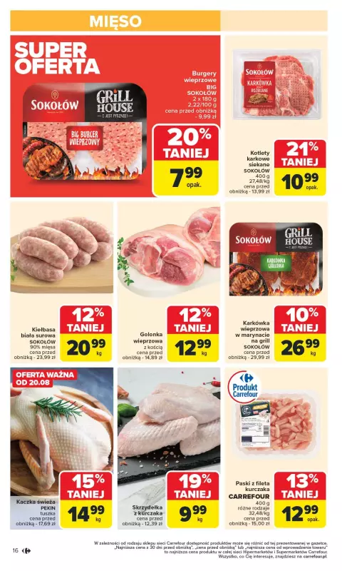 Carrefour - gazetka promocyjna Gazetka Carrefour od poniedziałku  do soboty 23.08 - strona 18