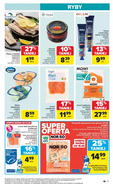 Carrefour - gazetka promocyjna Gazetka Carrefour od poniedziałku  do soboty 23.08 - strona 19