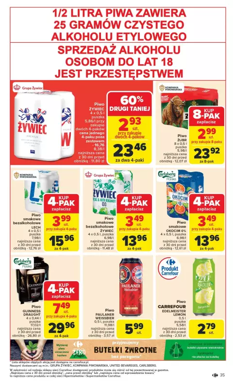 Carrefour - gazetka promocyjna Gazetka Carrefour od poniedziałku  do soboty 23.08 - strona 37