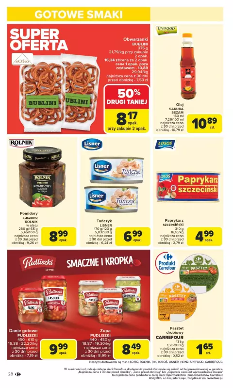 Carrefour - gazetka promocyjna Gazetka Carrefour od poniedziałku  do soboty 23.08 - strona 30