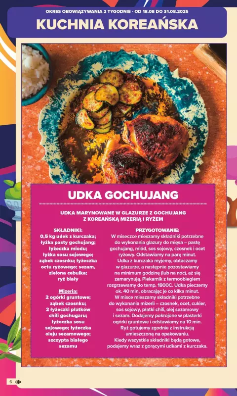 Carrefour - gazetka promocyjna Gazetka Kuchnia Koreańska  do niedzieli 31.08 - strona 6