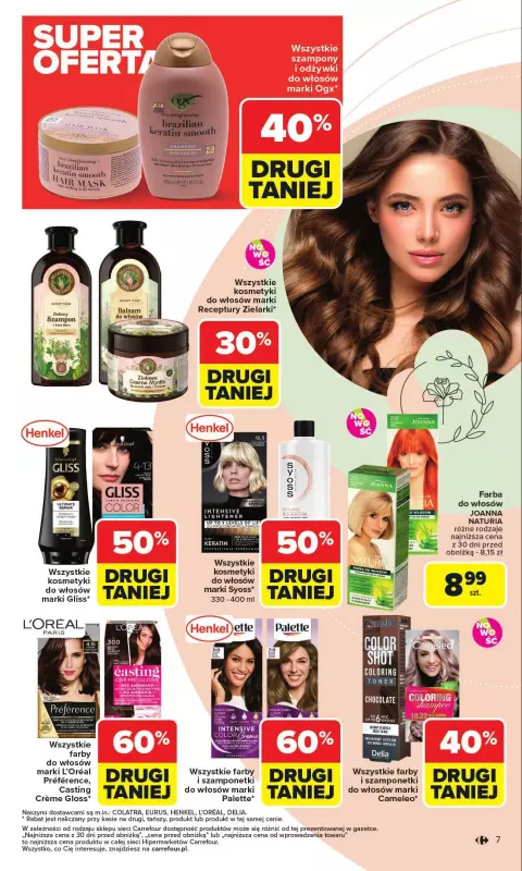 Carrefour - gazetka promocyjna Gazetka Zadbać o siebie  do niedzieli 31.08 - strona 7