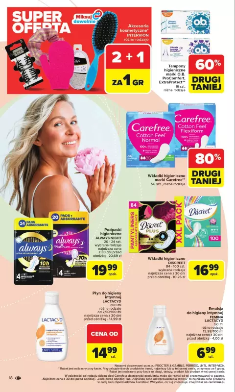 Carrefour - gazetka promocyjna Gazetka Zadbać o siebie  do niedzieli 31.08 - strona 18