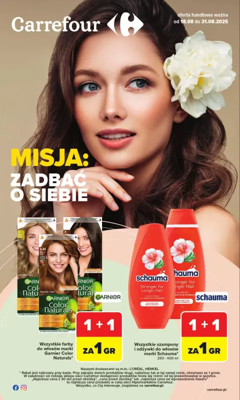 Carrefour - gazetka promocyjna Gazetka Zadbać o siebie  