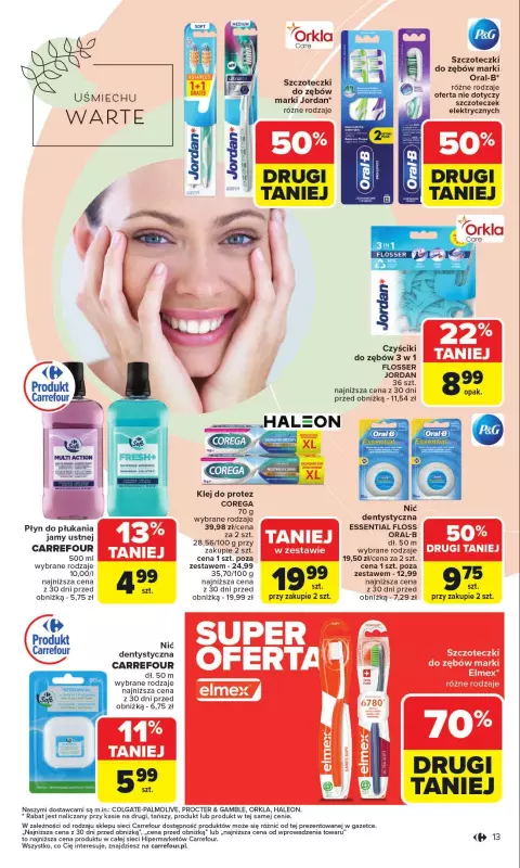Carrefour - gazetka promocyjna Gazetka Zadbać o siebie  do niedzieli 31.08 - strona 13