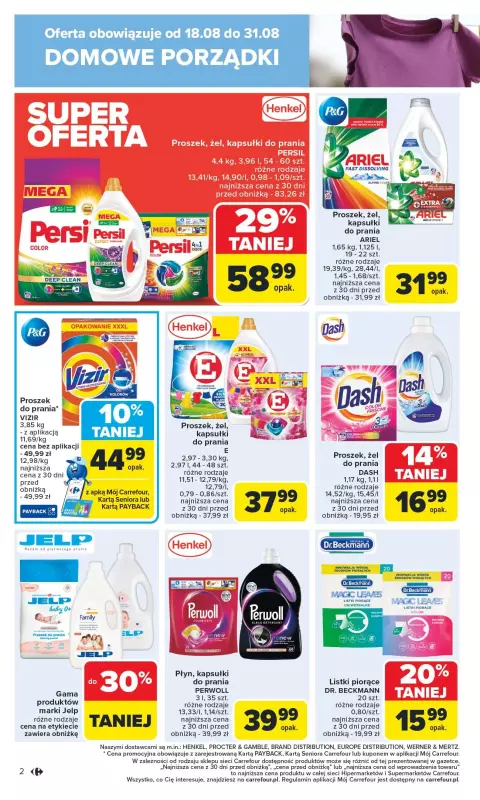 Carrefour - gazetka promocyjna Gazetka Dobra okazja do sprzątania   - strona 2